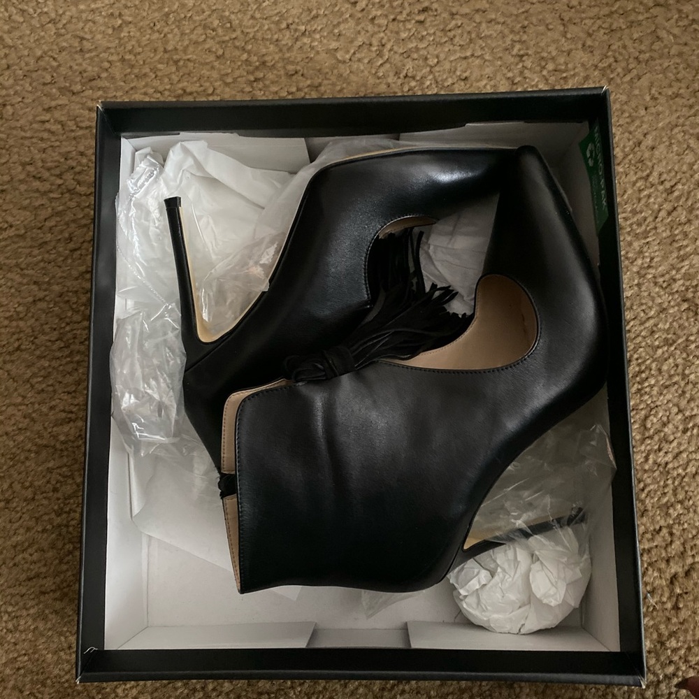 Leather booties